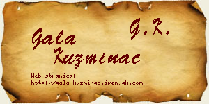 Gala Kuzminac vizit kartica